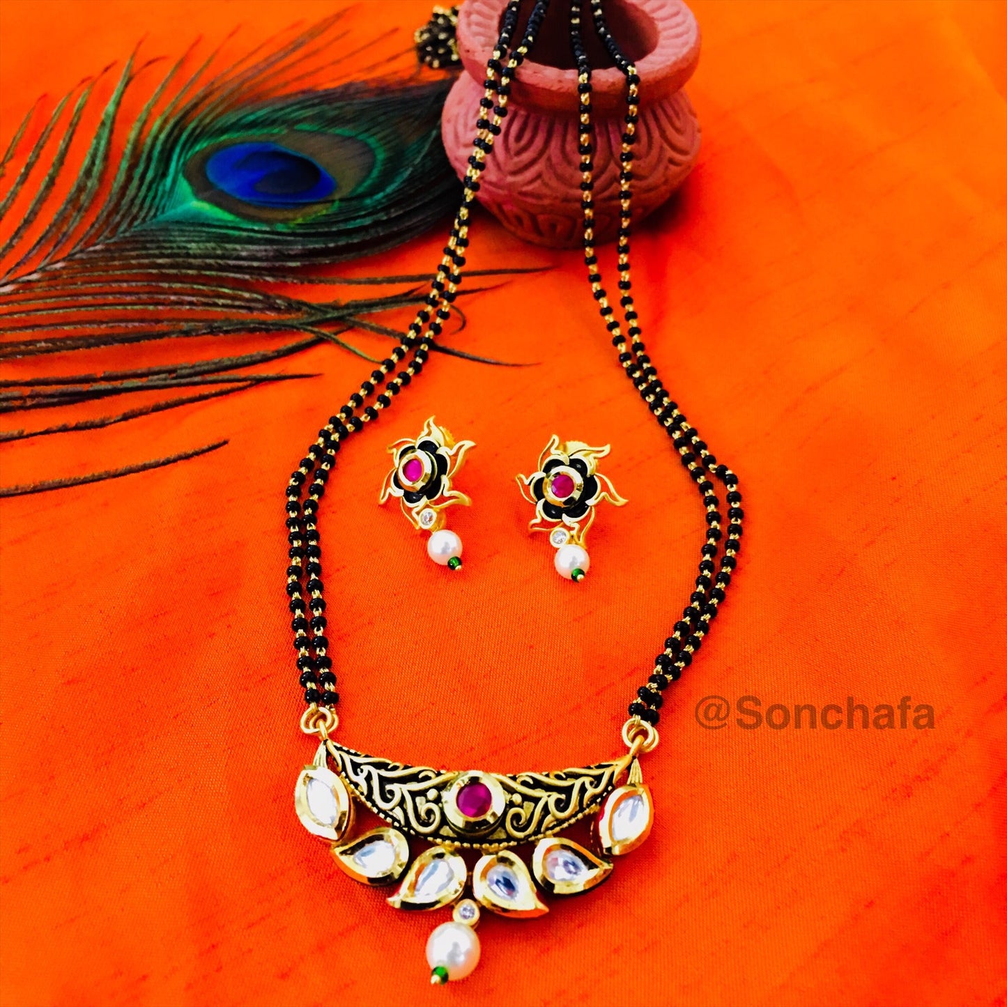 DESIGNER KUNDAN MANGALSUTRA