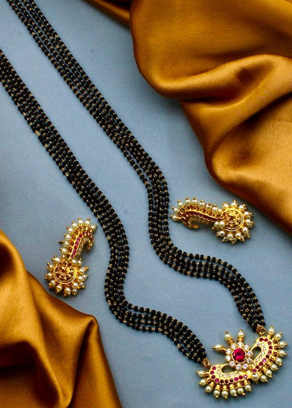 DAZZLING PEARL MANGALSUTRA – Sonchafa