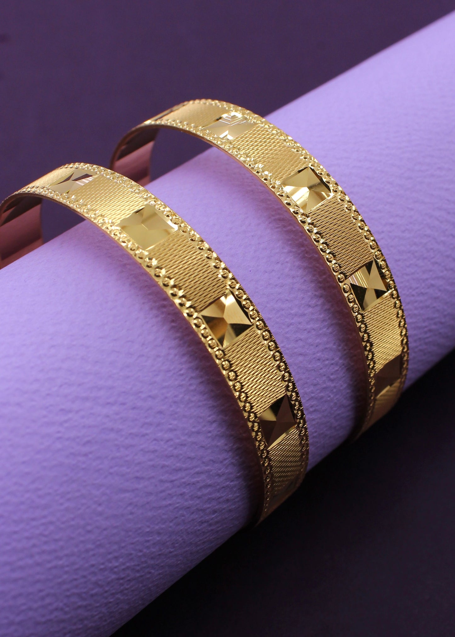 DAZZLING SQUARE DESIGNER BANGLES