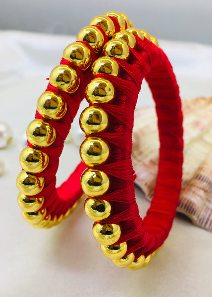 Red silk thread on sale bangles