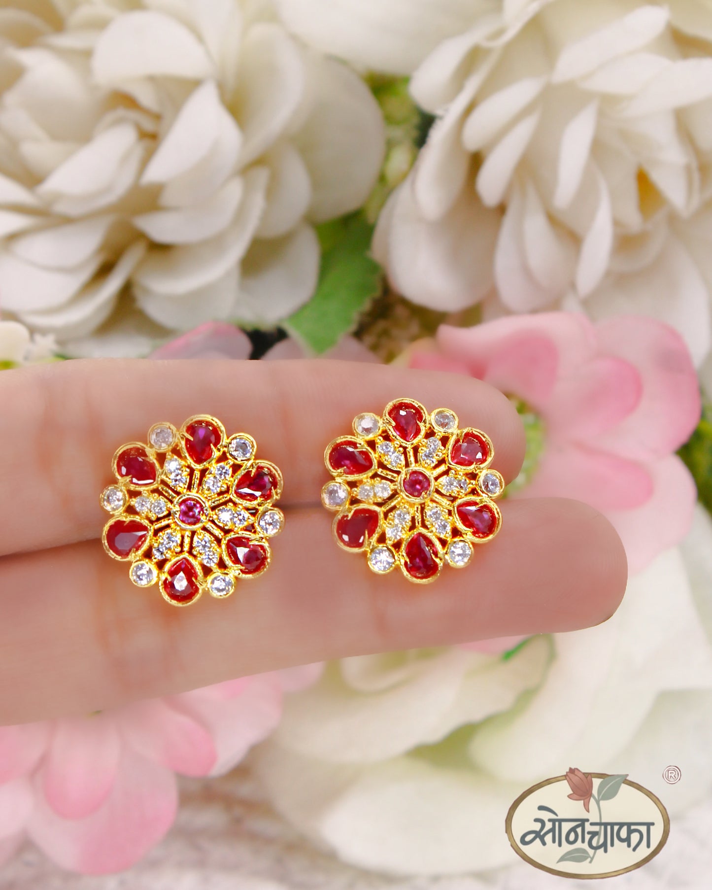 PREETY FLORAL EARRINGS
