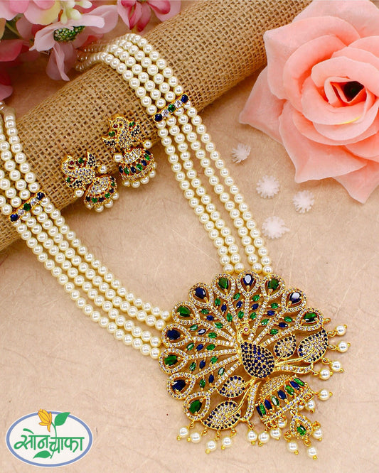 ENTICING PEACOCK NECKLACE
