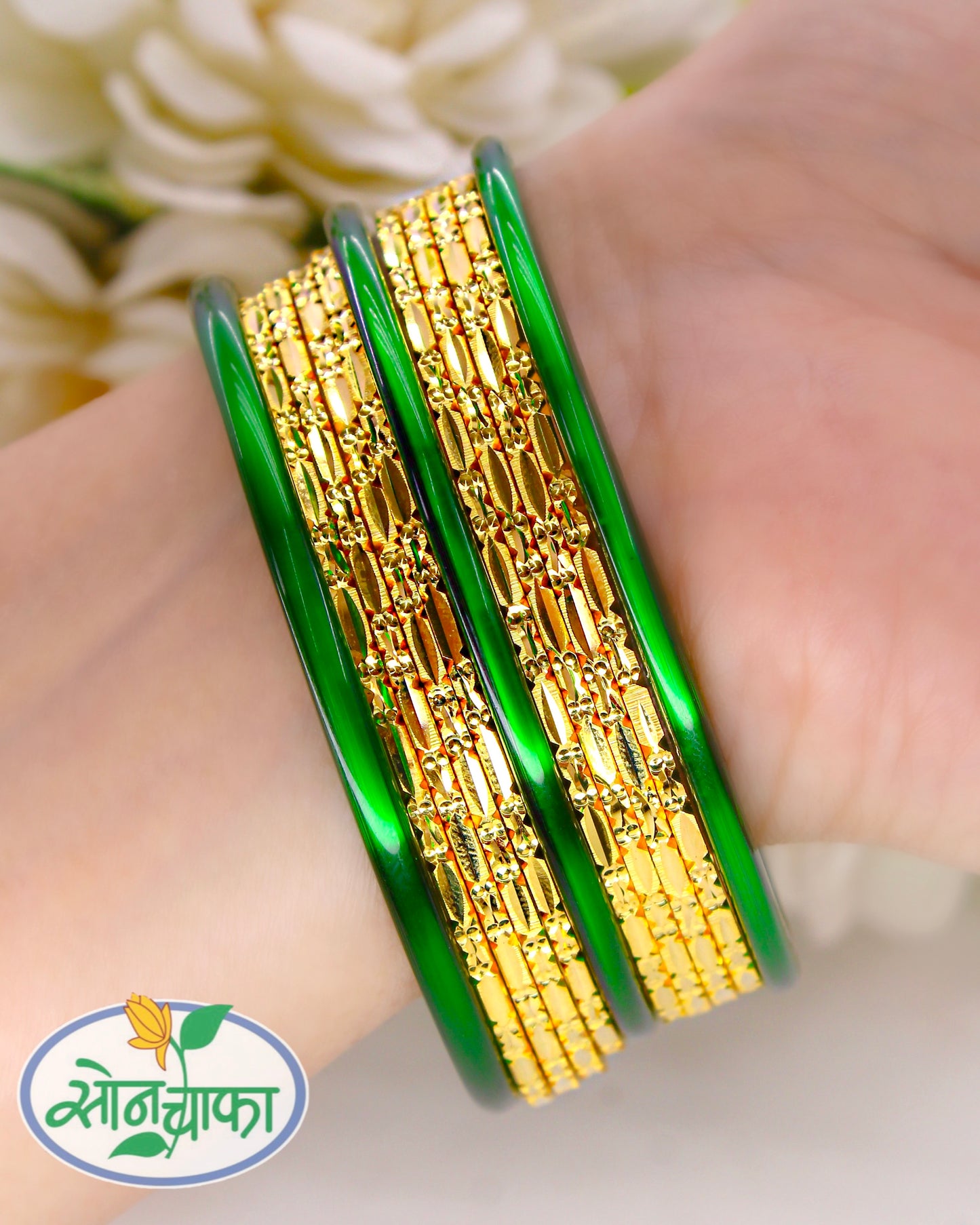 ORNATE GOLD PLATED BANGLES