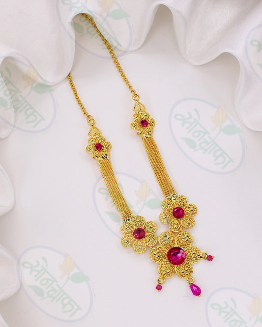 FLORAL DESIGNER NECKLACE