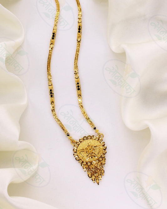 SPARKLING  GOLD PLATED MANGALSUTRA