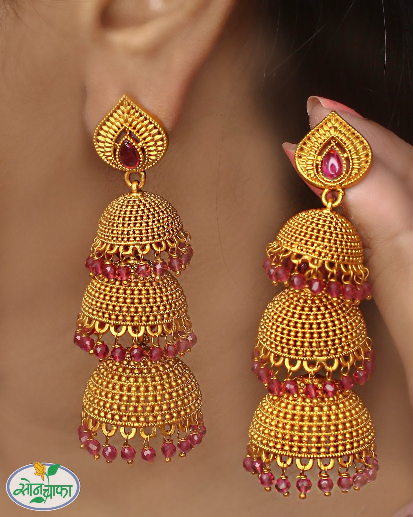 BRILLIANT PESHWAI JHUMKI