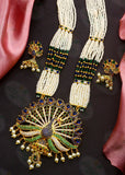 REGAL PEACOCK MOTI NECKLACE