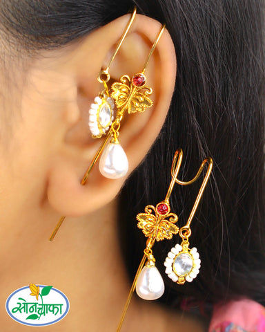 BUTTERFLY DESIGNER EAR-CUFFS