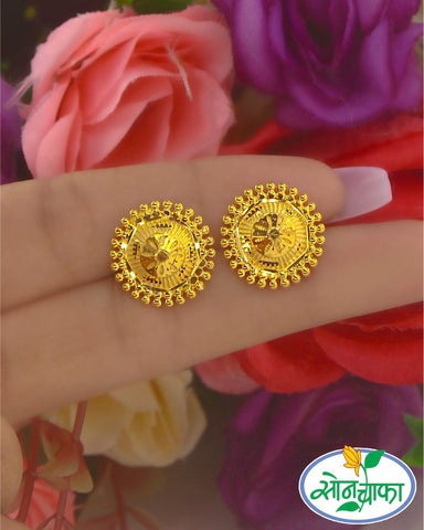 GOLD PLATED FLOWERET STUDS