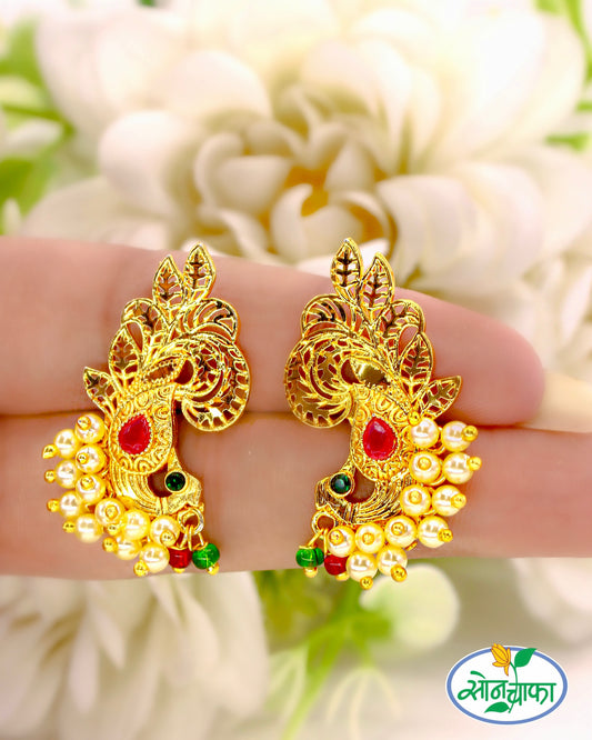 ALLURING PEACOCK EARRINGS