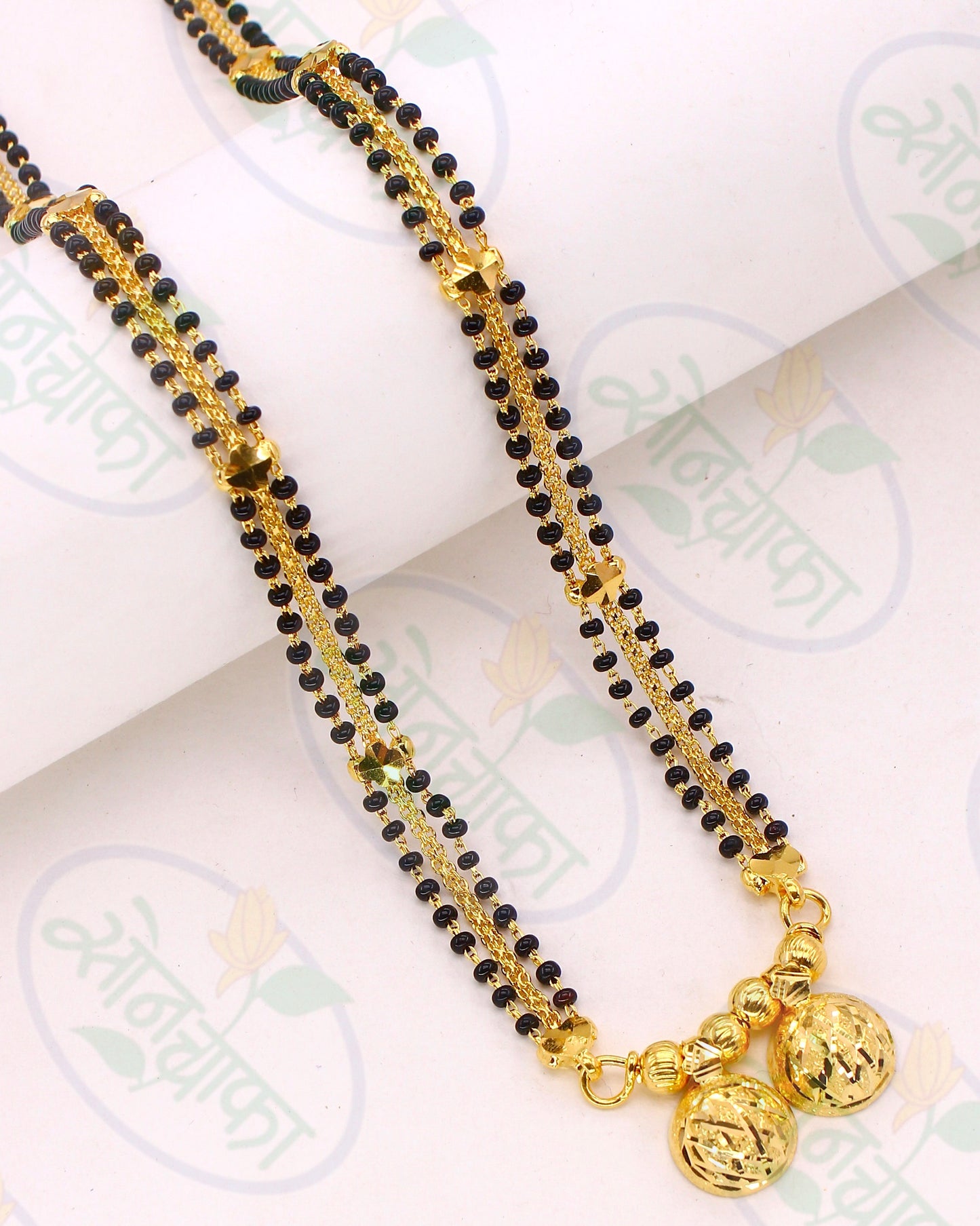 BLACK BEADS DESIGNER MANGALSUTRA