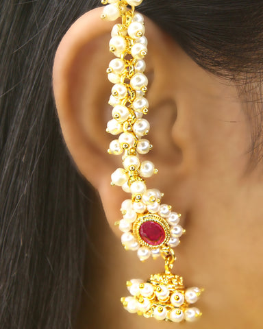 EXCLUSIVE KANCHAIN WITH PEARL JHUMKI