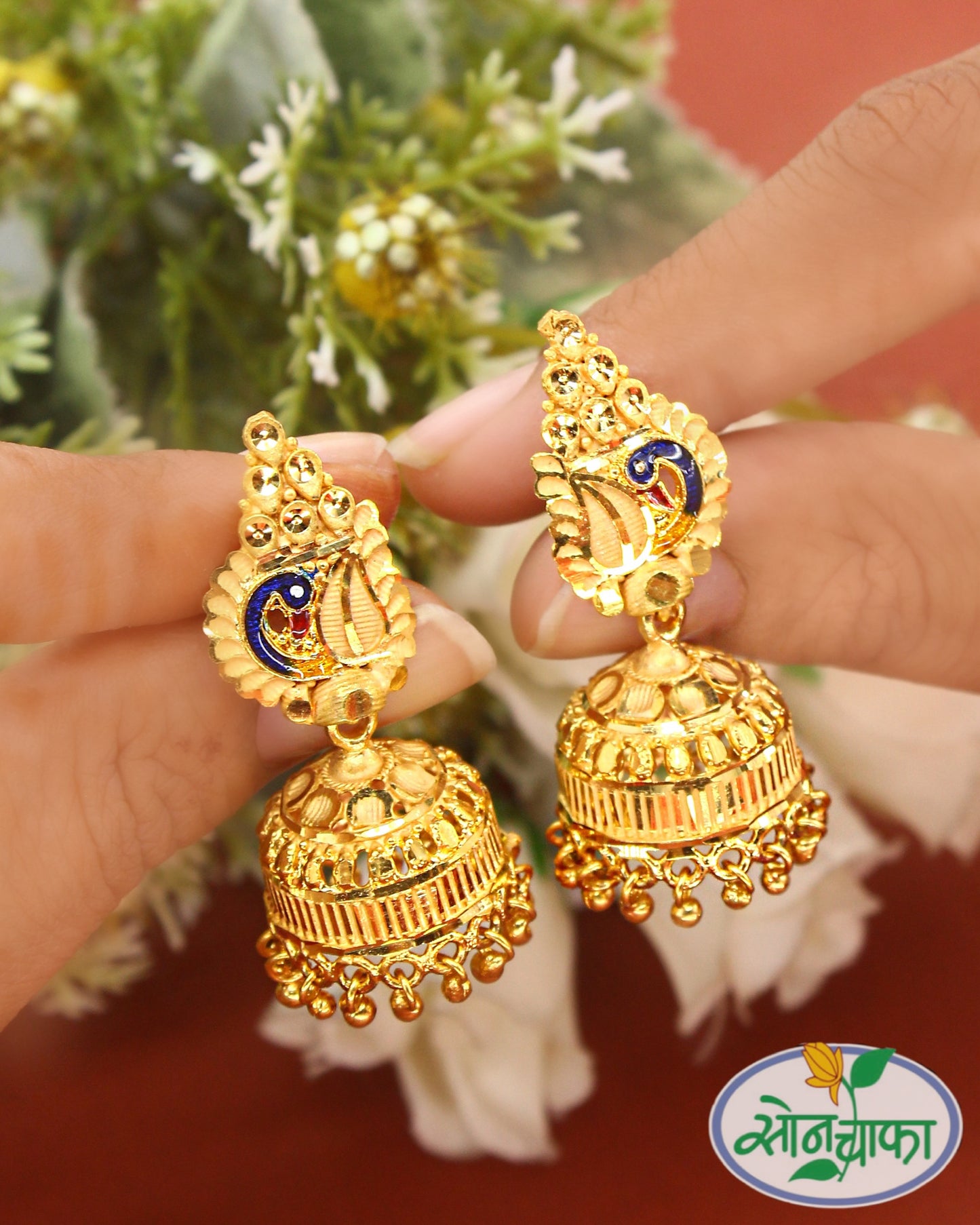 DESIGNER PEACOCK JHUMKI