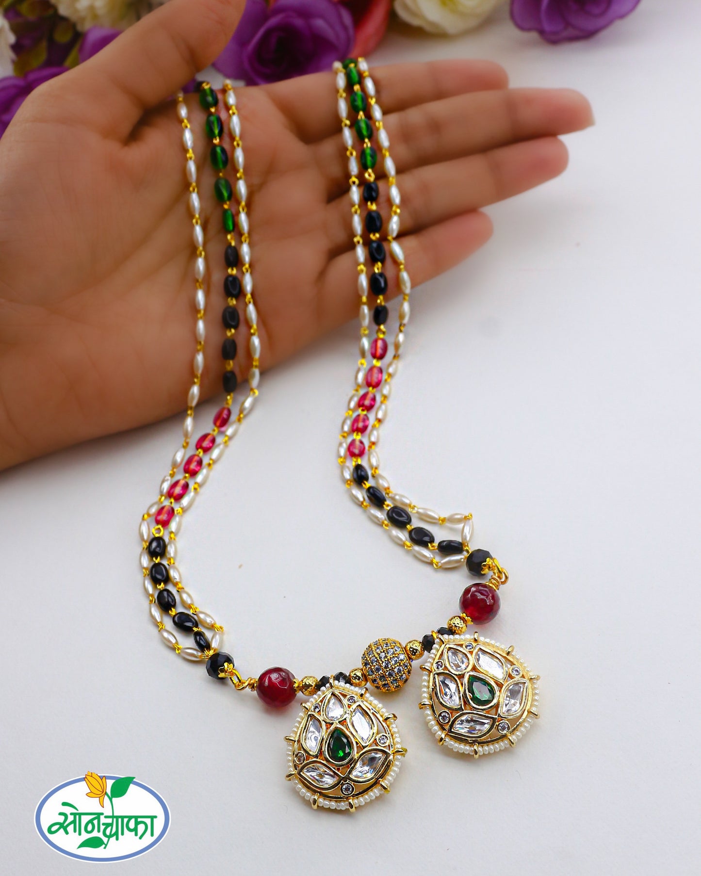 STUNNING TEARDROP DESIGNER MANGALSUTRA