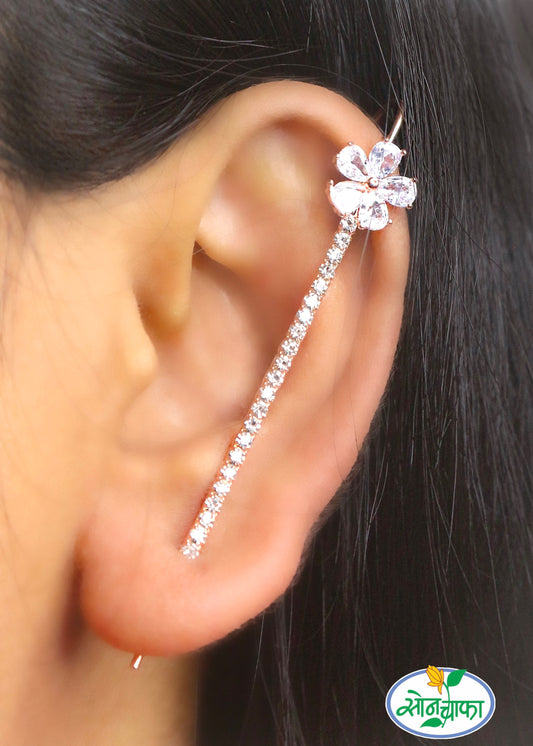 FLORAL DIA EAR HOOK