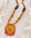 ARTISTIC MATTE GOLD MANGALSUTRA