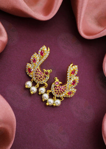 FLAWLESS PEACOCK EARRINGS