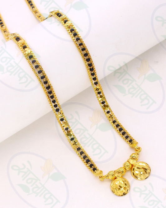 IMPRESSIVE GOLD PLATED MANGALSUTRA