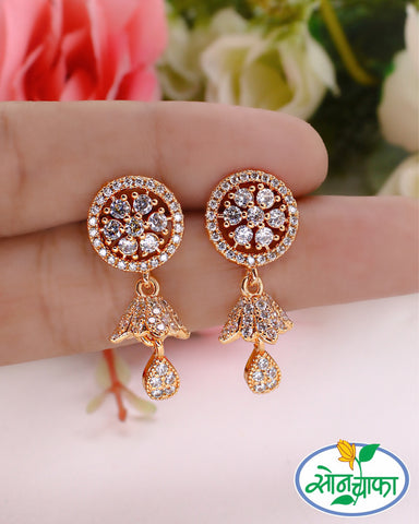 SHINNING CIRCLET DIAMOND EARRINGS