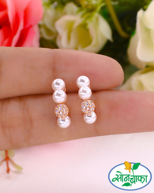 FANCY PEARL & DIAMOND EARRINGS