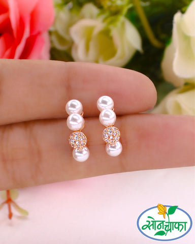 FANCY PEARL & DIAMOND EARRINGS