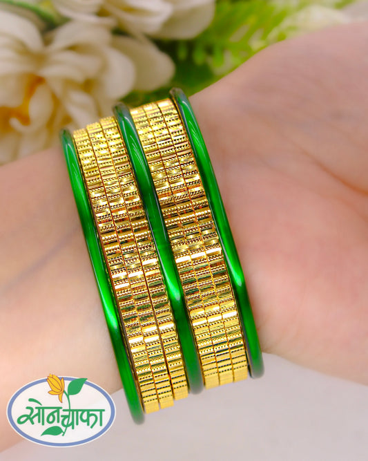 ALLURING GOLD PALTED BANGLES
