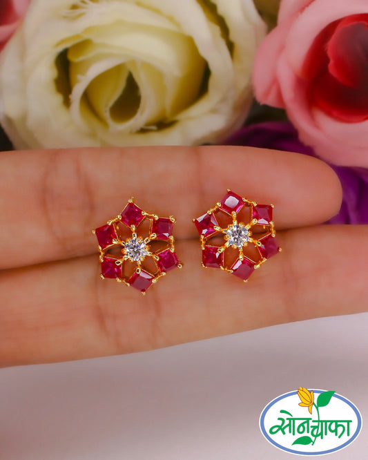 GLITTERING DIAMOND EARRINGS