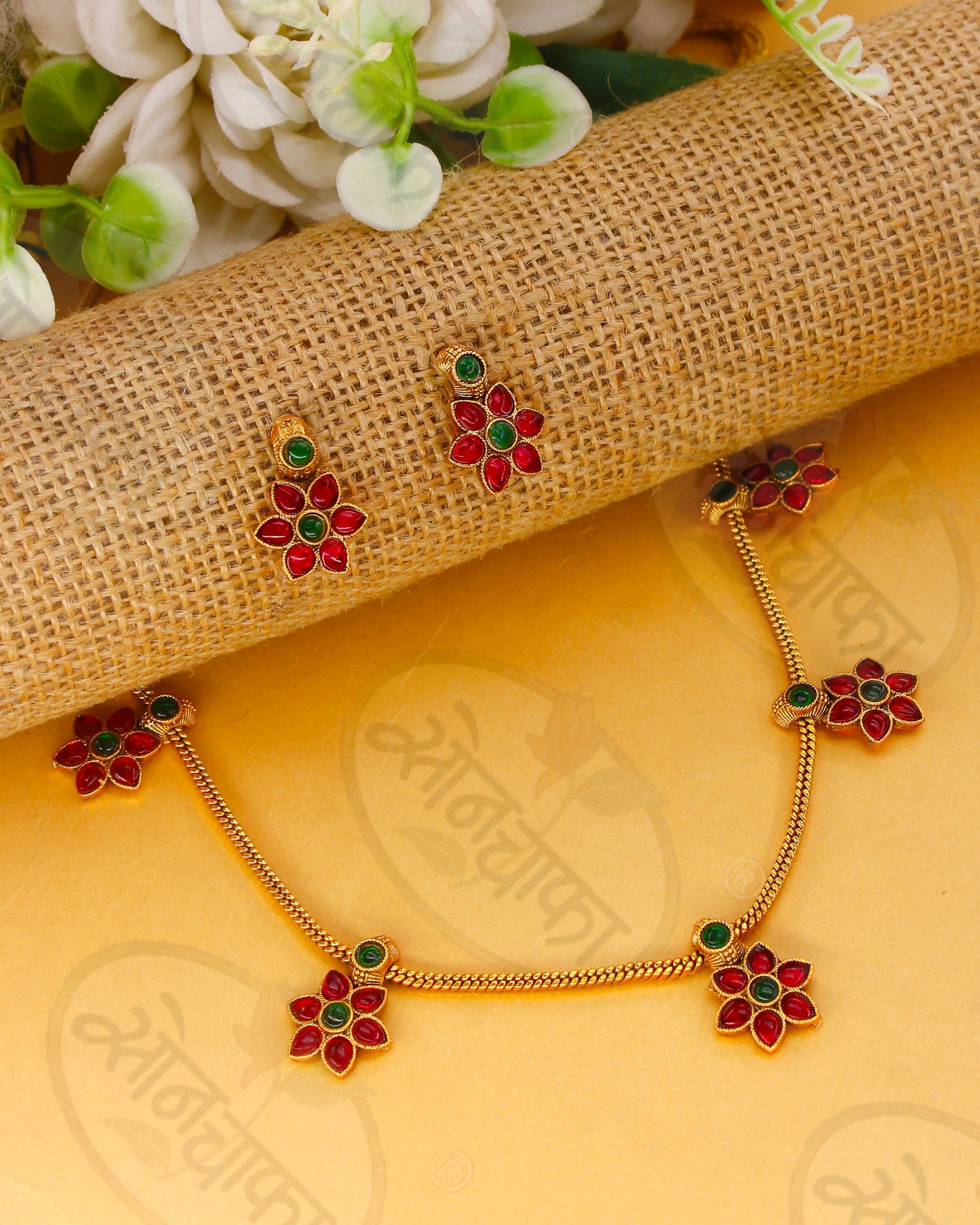FLORAL DESIGNER NECKLACE