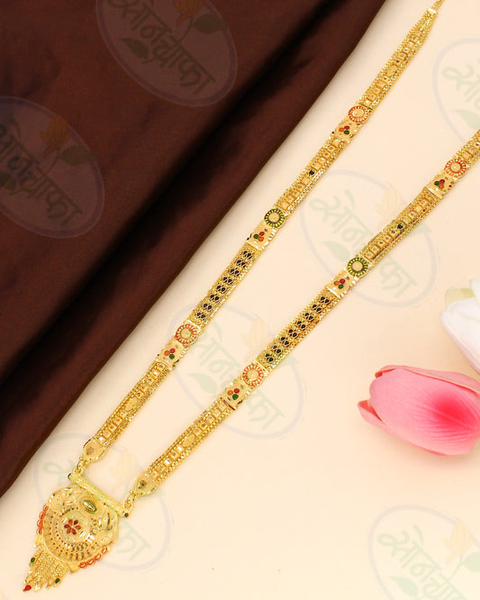 TRENDY BLACK BEADS DESIGNER MANGALSUTRA