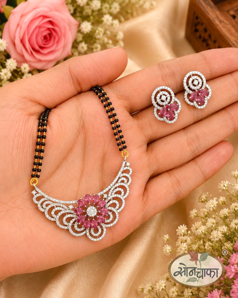IMPRESSIVE BLOSSOM DESIGNER MANGALSUTR