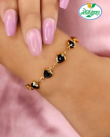 PRETTY BLACK STONE BRACELATE