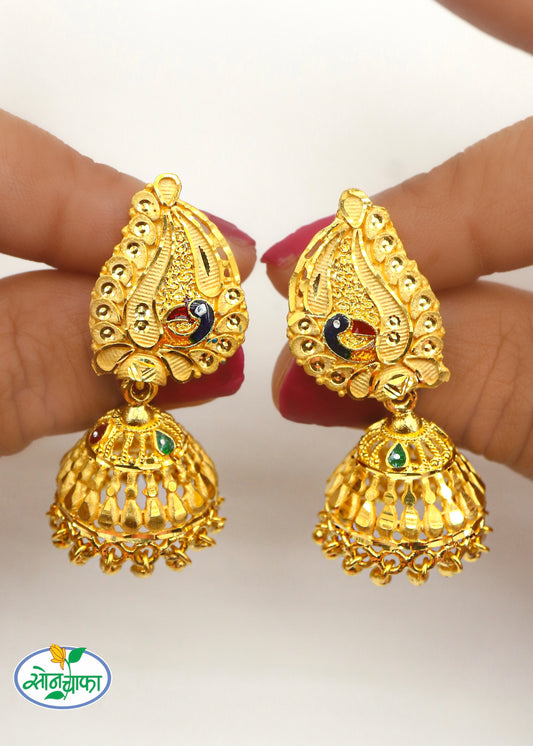 ECLECTIC GOLD PLATED EARRINGS