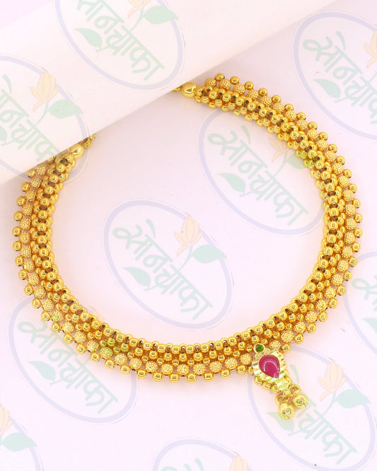 DESIGNER GOLDEN BEADS THUSHI