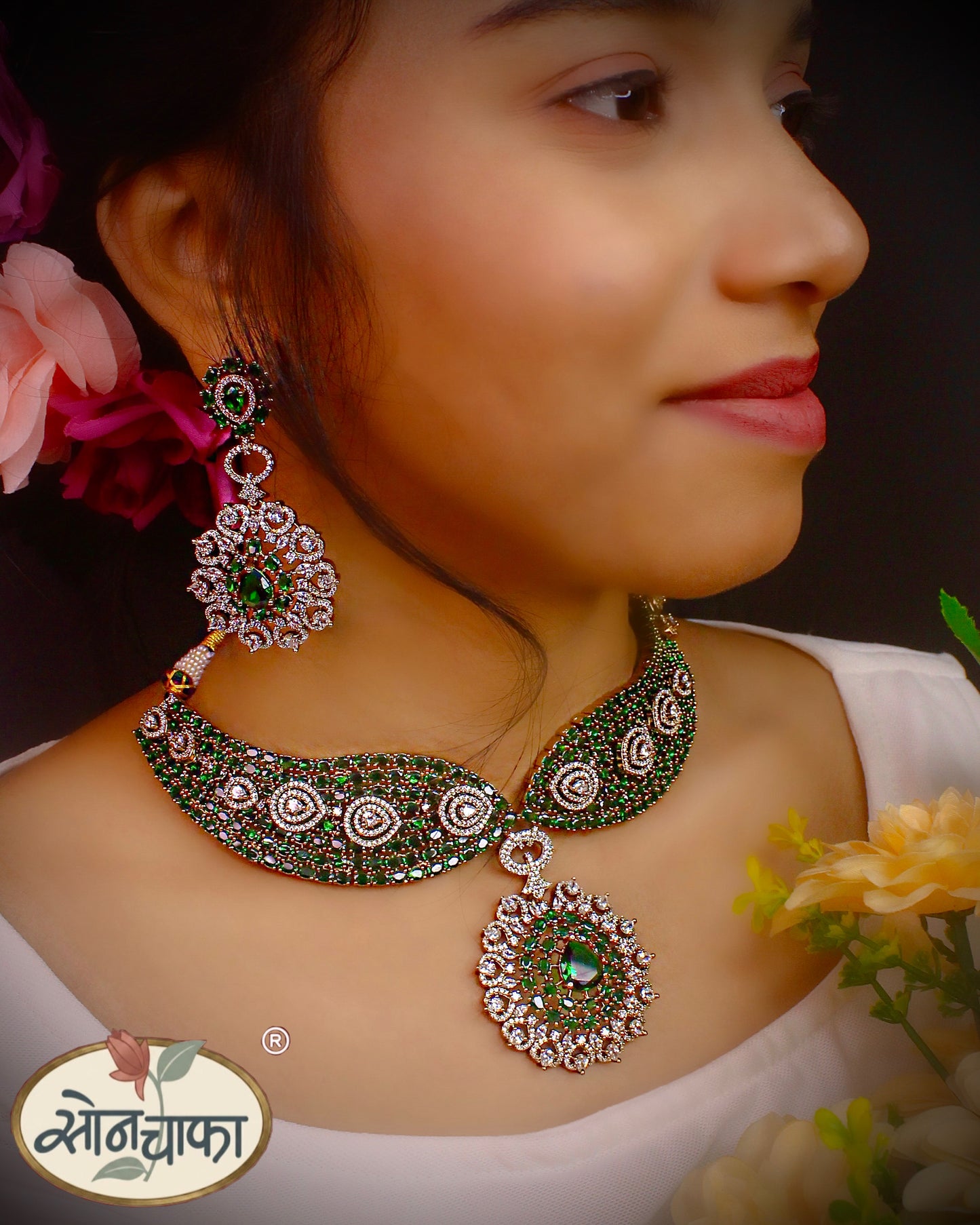 DROPLET STREAM RAJASI NECKLACE