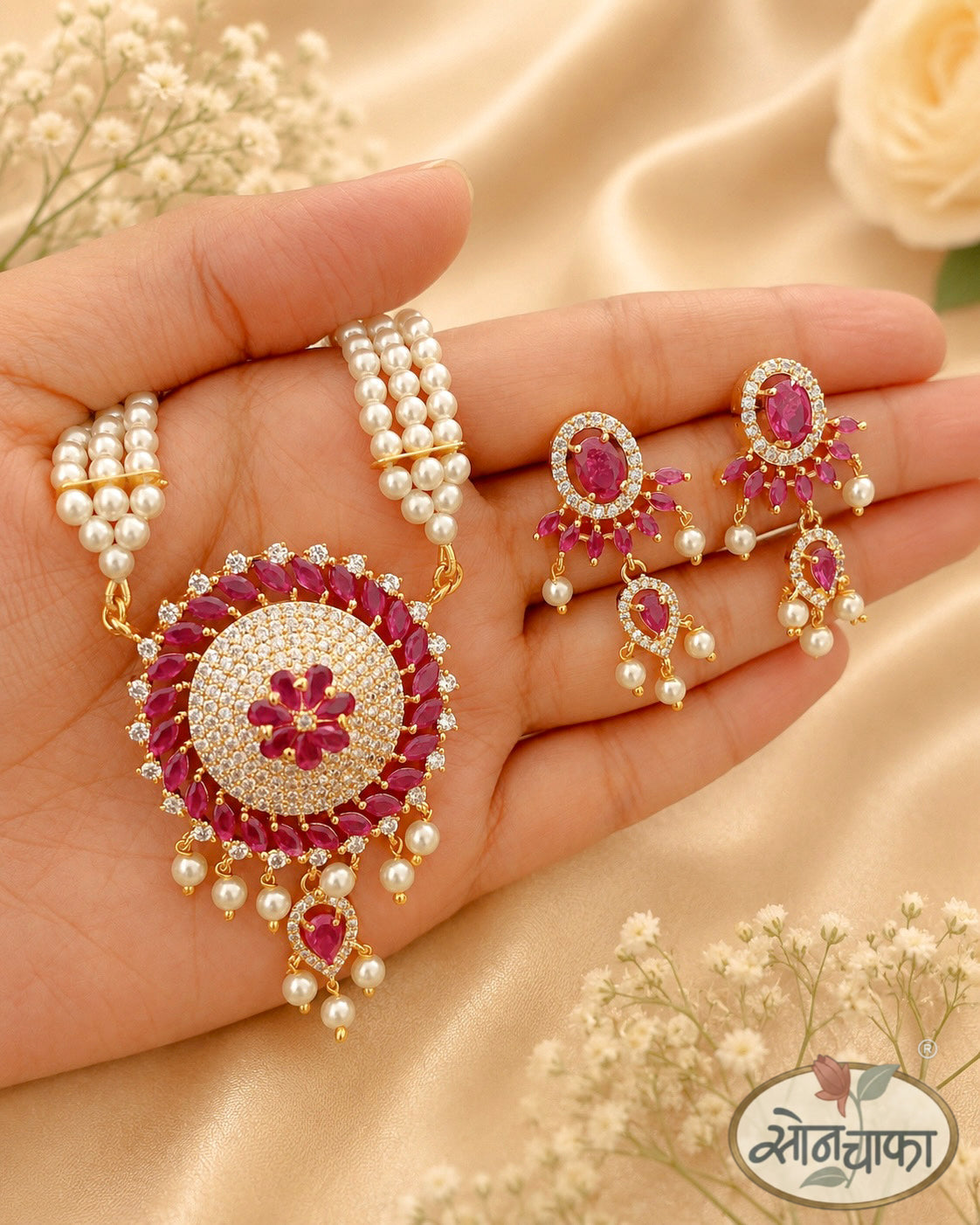 CLASSIC PEARL BEADS NECKLACE