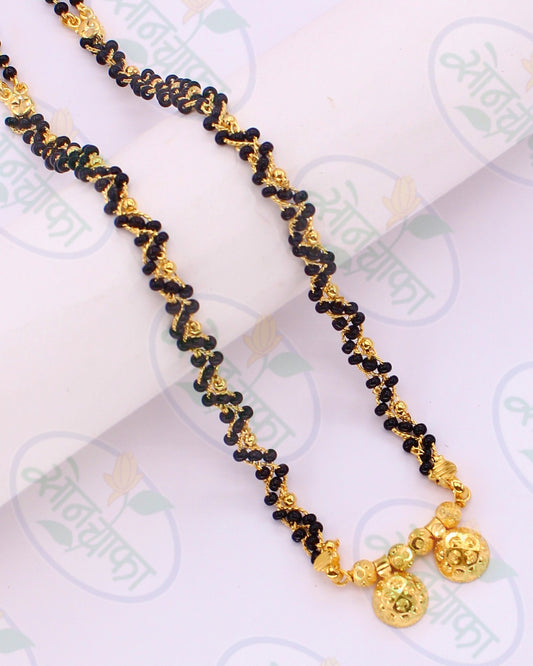 MODISH BLACK BEADS MANGALSUTRA