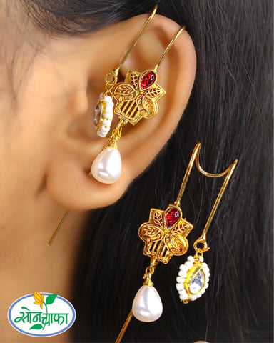 PEARL BEADS DESIGNER EAR-CUFFS