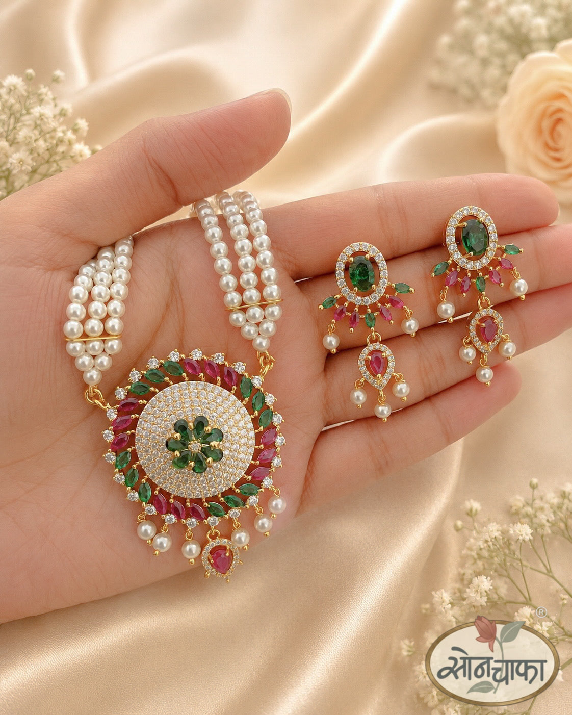 CLASSIC PEARL BEADS NECKLACE