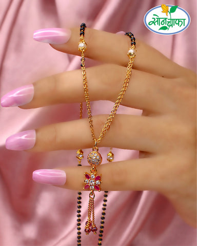 PEARL BEADS DESIGNER MANGALSUTRA