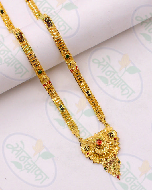 INTRICATE GOLD PLATED MANGALSUTRA