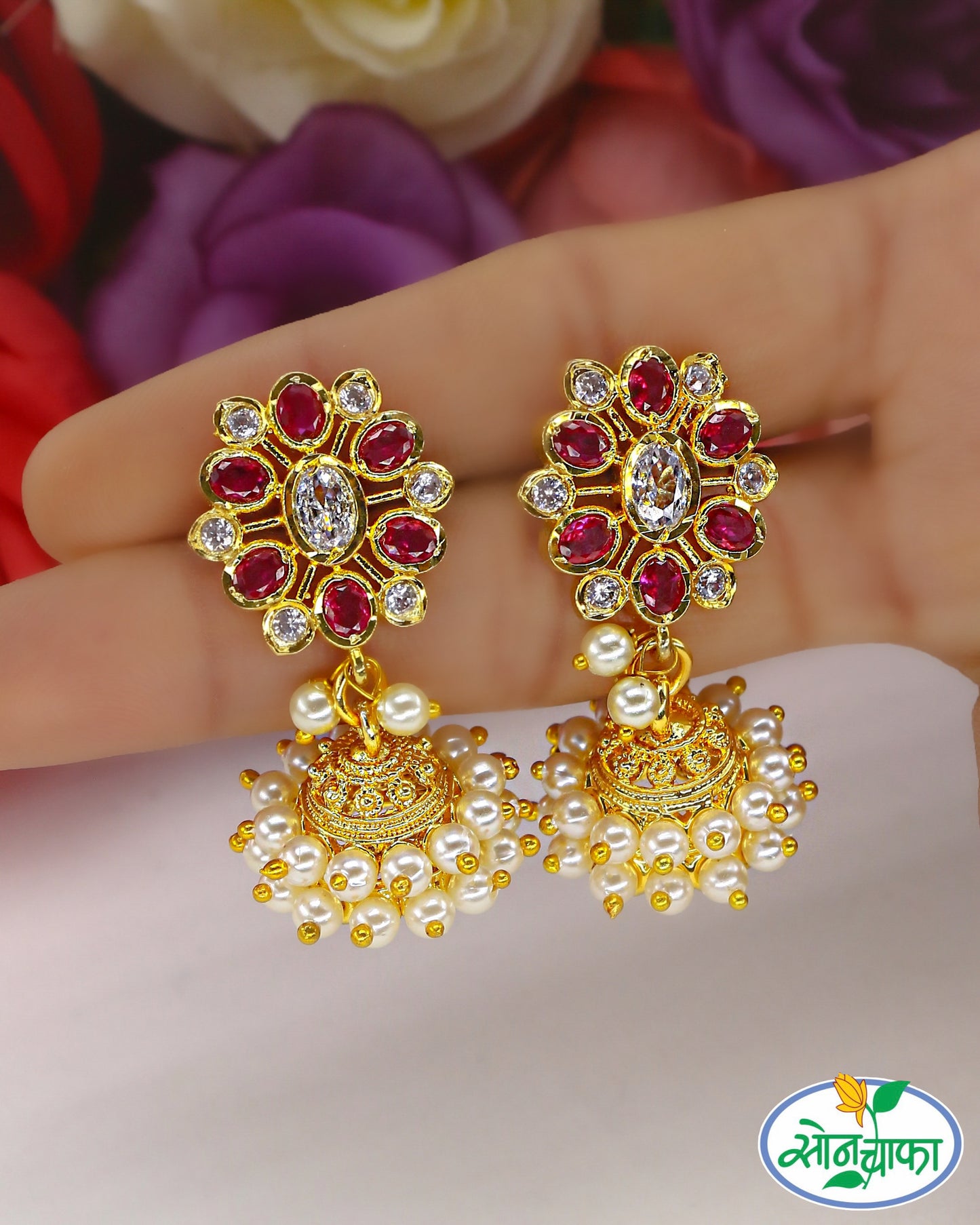 CLASSY MOTI EARRINGS