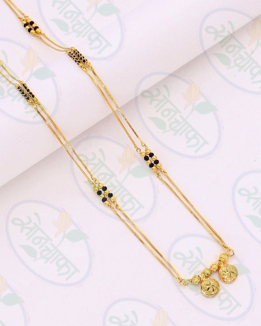 BLACK BEADS DESIGNER MANGALSUTRA