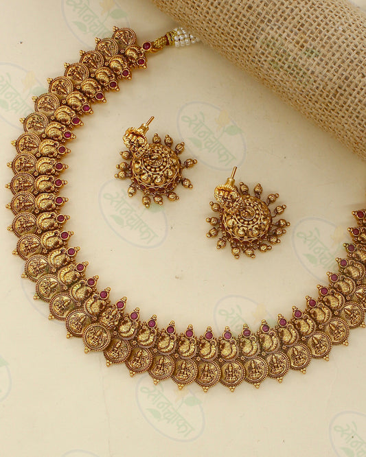 MAGNIFICENT LAKSHMI NAKSHI NECKLACE