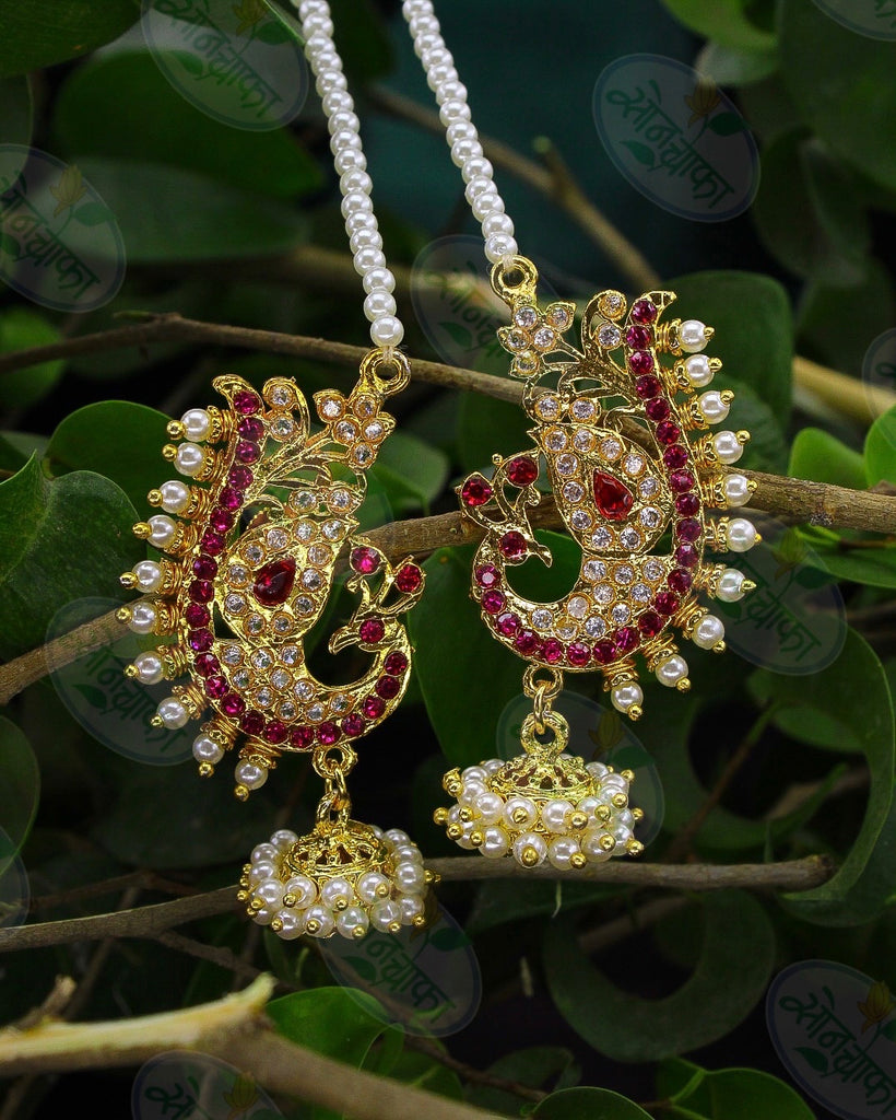 Gold plated silver kaanphool / ear cuffs ( READY TO SHIP) – Deccan Jewelry