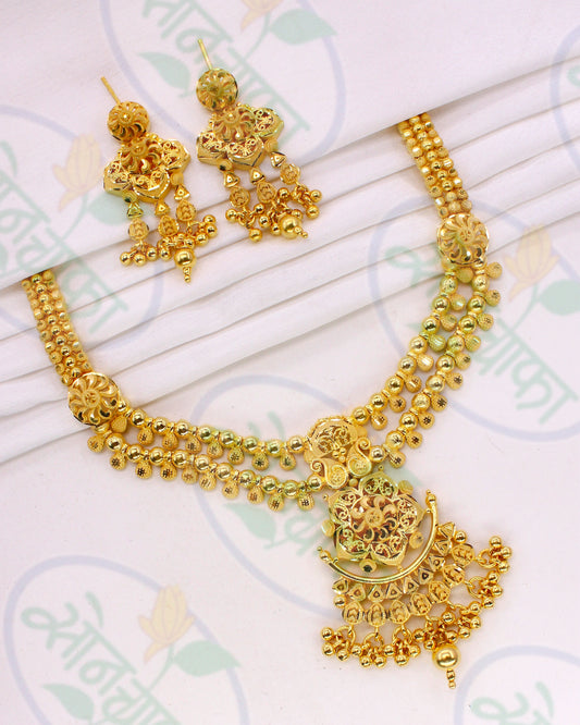 FLORESCENCE GOLD PLATED NECKLACE