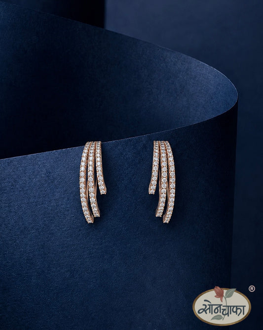 CHARMING DIA EAR STUDS