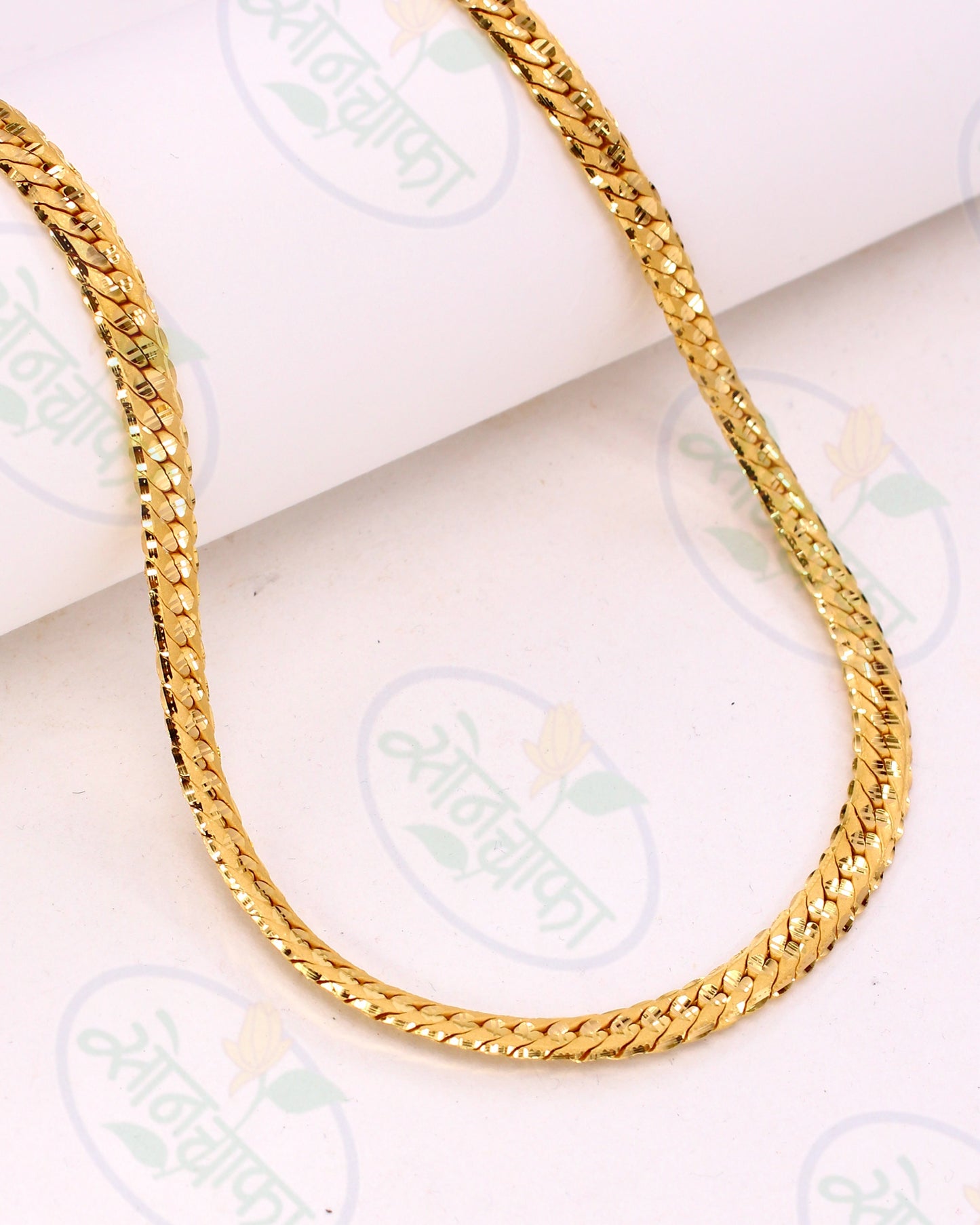 TRENDY  GOLD PLATED CHAIN