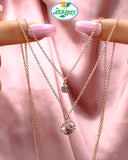 SHIMMERING FLORAL DIAMOND CHAIN