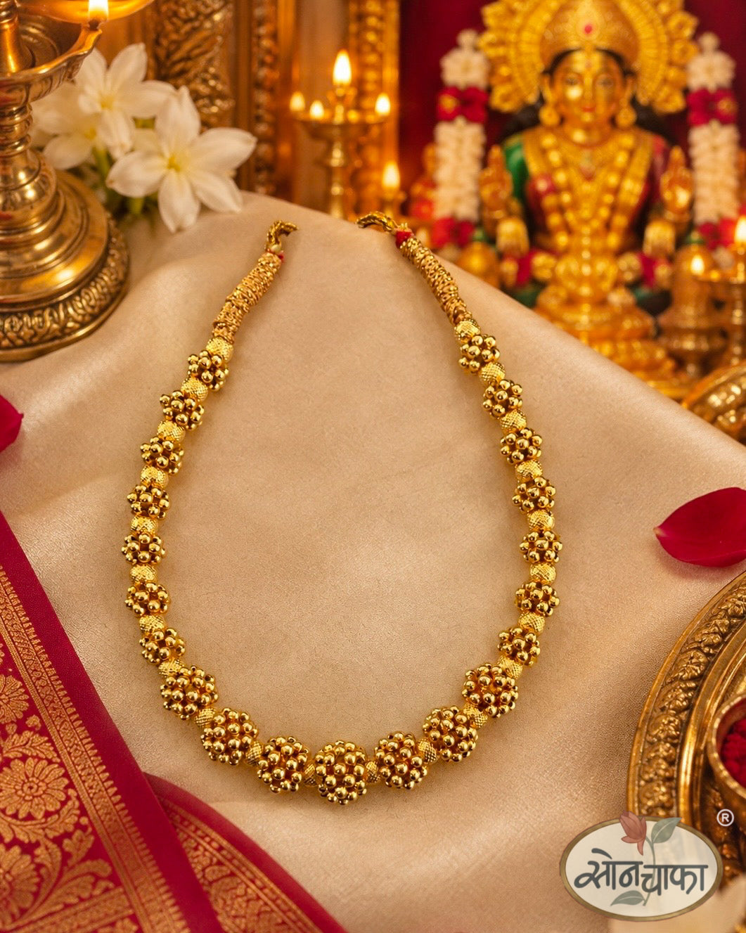 SPLENDID GOLDEN BEADS THUSHI