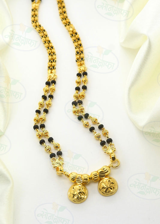 PREETY GOLD PLATED WATI PENDANT MANGALSUTRA